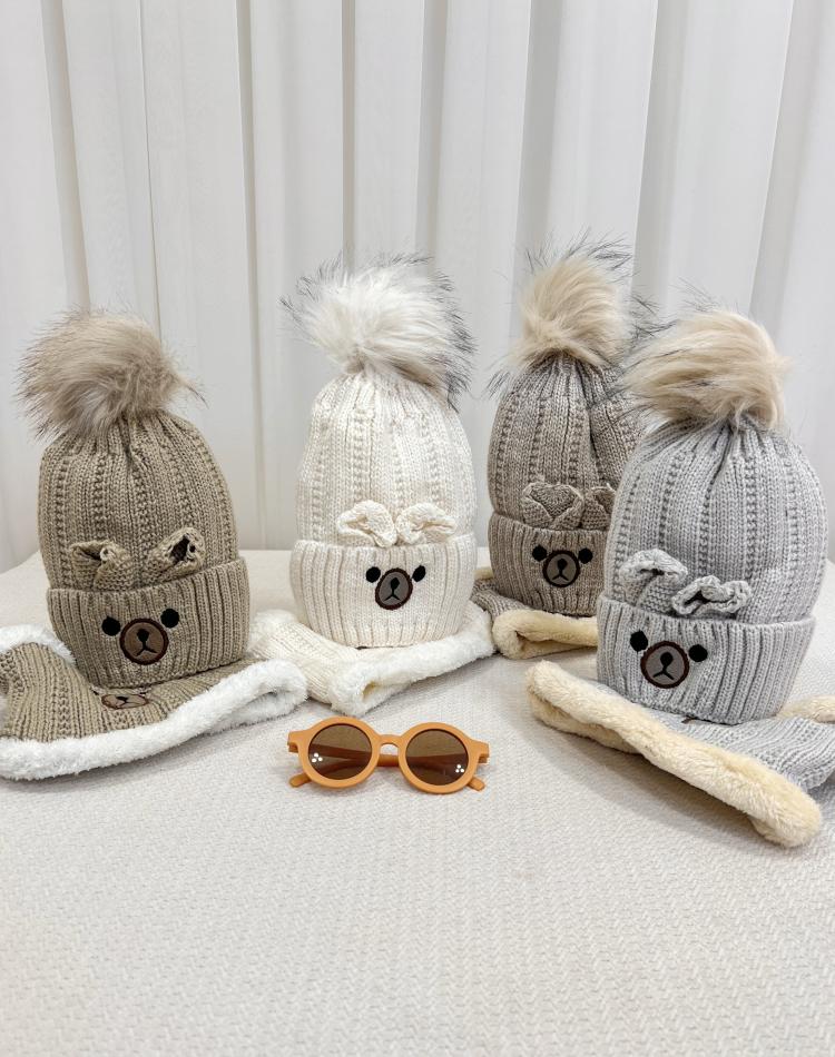 24748 کلاه و شال رینگی پانی(4تا7سال)