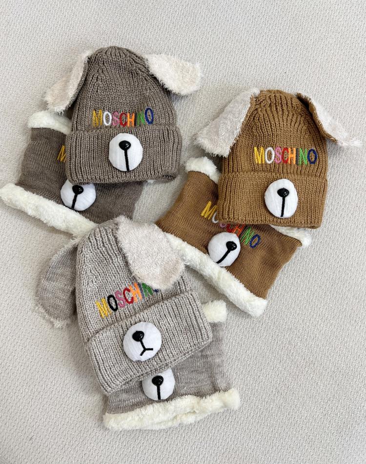 24764 کلاه و شال رینگی منگوله(3تا5سال)