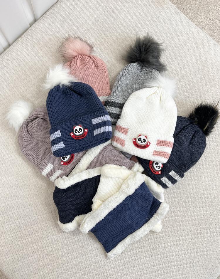 24794 کلاه و شال پانداP(5تا9سال)